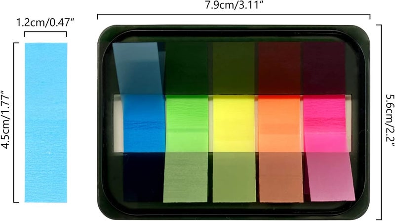 XLSFPY 300PCS Sticky Index Tabs, Transparent Sticky Page Markers Notes, Book Markers, Sticky Note Tabs, Page Tabs, Label Stickers, Small Pop Up Post Tabs Flags Stickers - Image 3